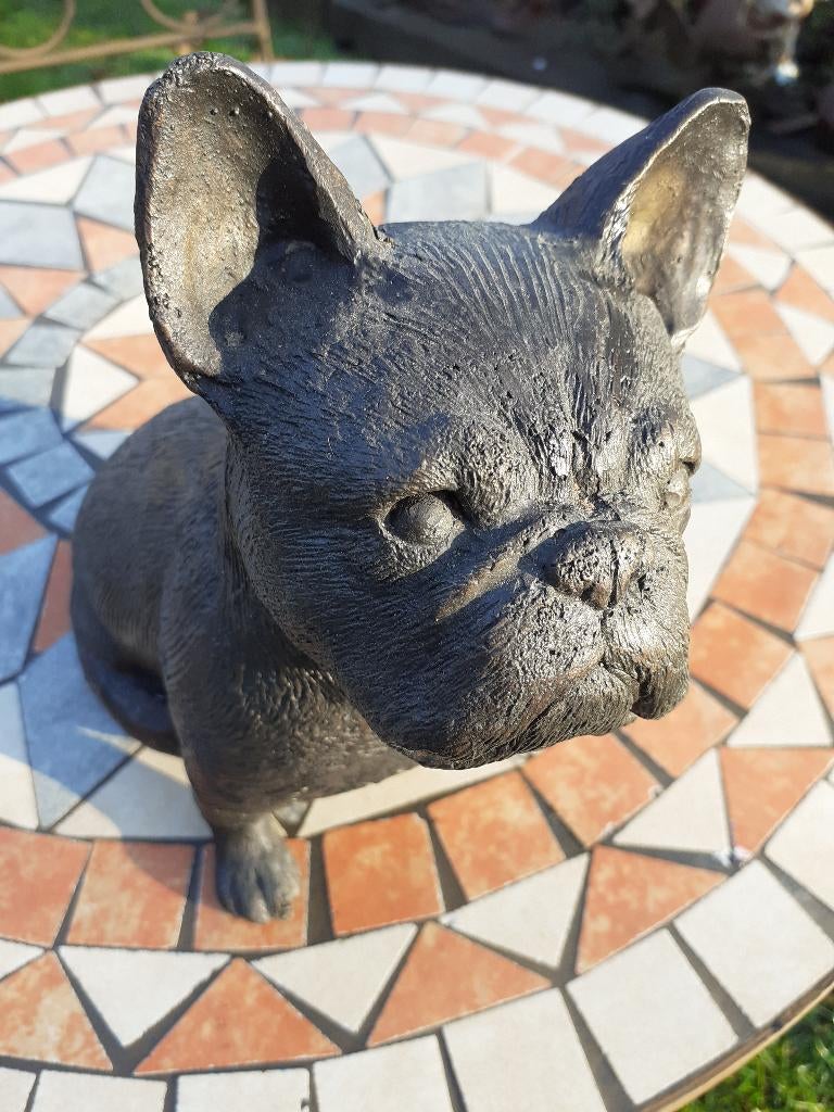 BOULEDOGUE FRANCAIS  EN BRONZE, Antiquités & Art, Enlèvement ou Envoi, Bronze