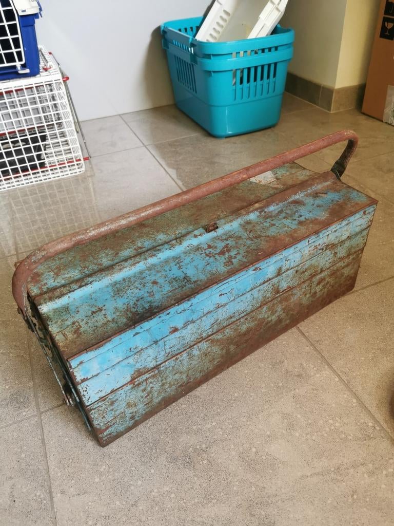 Oude gereedschapskist, Doe-het-zelf en Bouw, Ophalen of Verzenden, Gebruikt