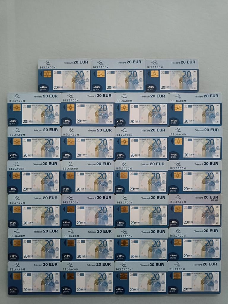 Belgacom telefoonkaarten van  20euro., Ophalen of Verzenden