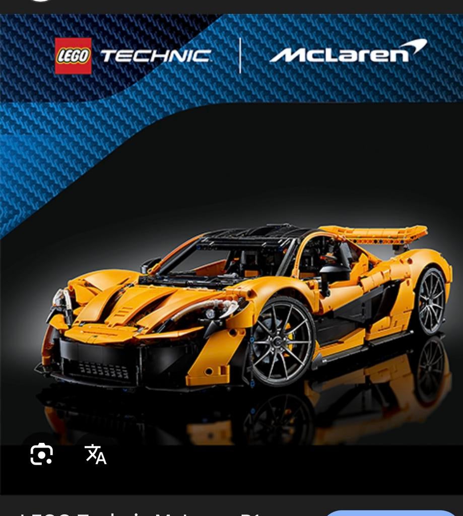 Lego technic mclaren p1 groote set, Ophalen, Lego, Nieuw, Technic