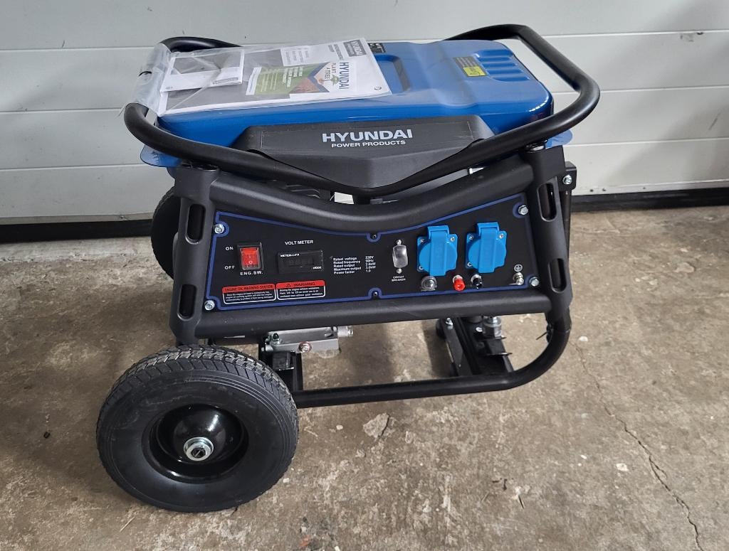 Hyundai benzine generator 55059FF LB3500-YB 7HP, Doe-het-zelf en Bouw, Ophalen, Nieuw, Benzine