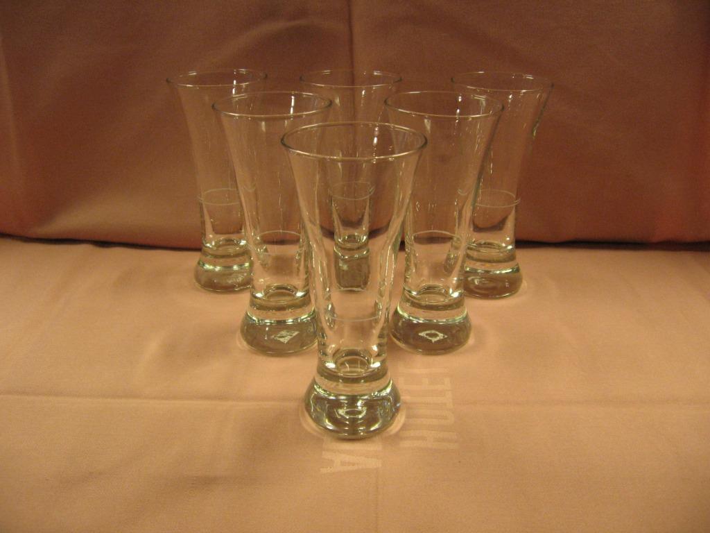 6 Petit verres à flûte Picon ou Ricard sans texte avec..., Collections, Marques & Objets publicitaires, Enlèvement ou Envoi, Comme neuf