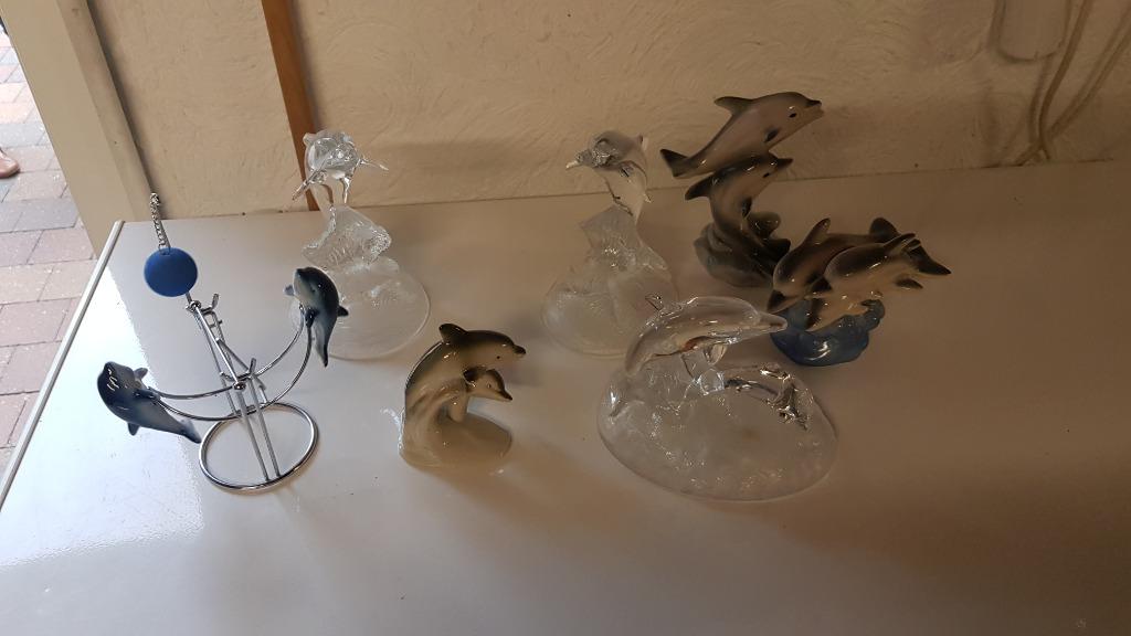 kristallen dolfijnen, Antiek en Kunst, Antiek | Glaswerk en Kristal, Ophalen of Verzenden