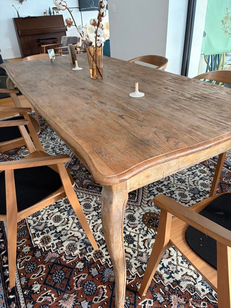 Table de la salle a manger, Maison & Meubles, Tables | Tables à manger, Comme neuf, Enlèvement, Chêne, Rectangulaire