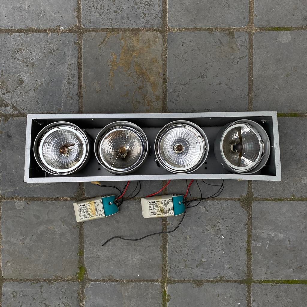 Inbouwspot plafond, Ophalen, Gebruikt, Metaal of Aluminium, Inbouw