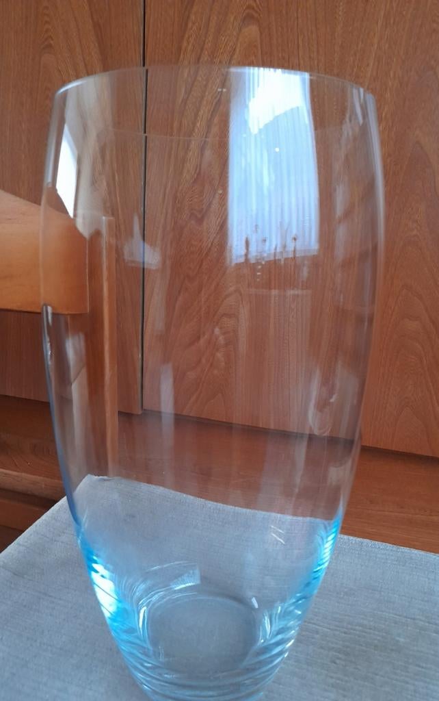 Grote glazen vaas H 38cm  17cm, Huis en Inrichting, Ophalen, Zo goed als nieuw