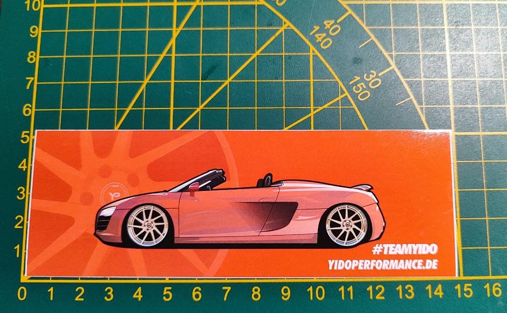 Sticker YIDO-Performance (Duitse tuning velgen) Audi R8, Collections, Autocollants, Enlèvement ou Envoi