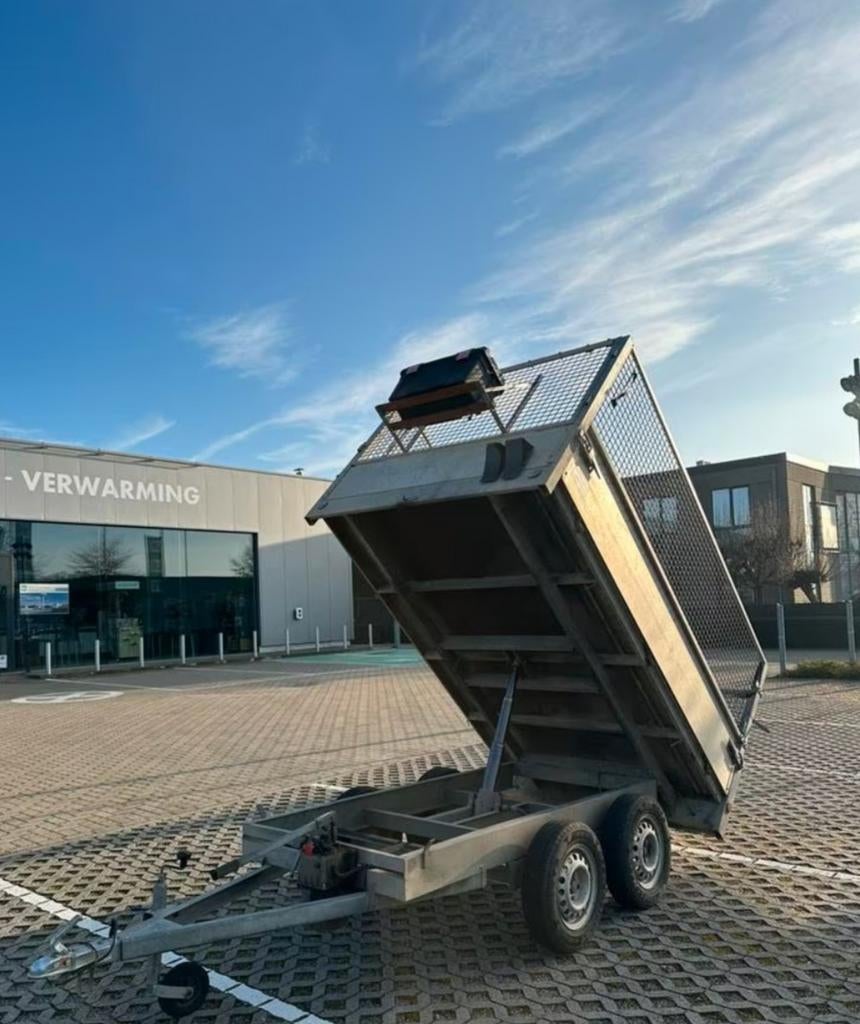 Aanhangwagen kipper te huur, Ophalen