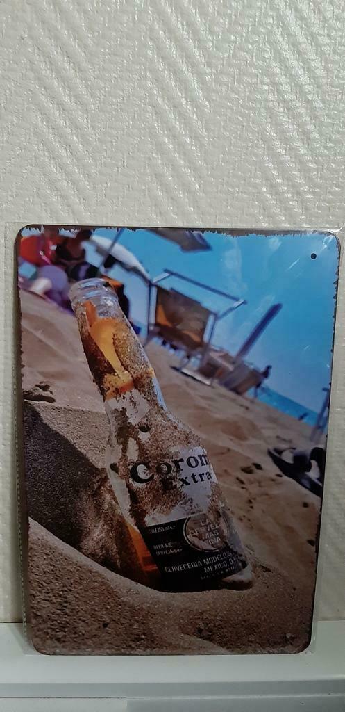 Metalen reclamebord Corona bier, Verzamelen, Merken en Reclamevoorwerpen, Nieuw, Reclamebord, Ophalen of Verzenden