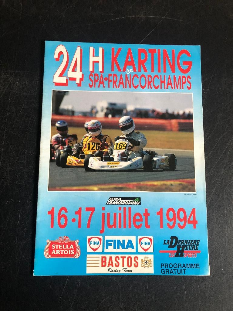 programme 24 heures karting 1994 Spa Francorchamps, Enlèvement ou Envoi