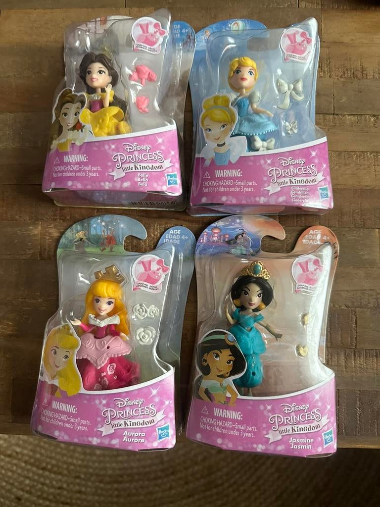 4x prinses Disney Little Kingdom, Ophalen of Verzenden, Nieuw, Beeldje of Figuurtje