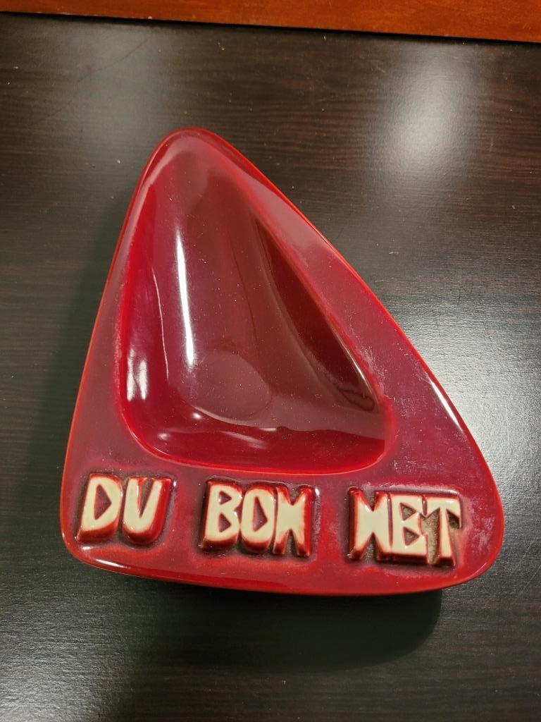 Reclame-asbak van Dubonnet, Verzamelen, Ophalen of Verzenden, Gebruikt, Overige typen