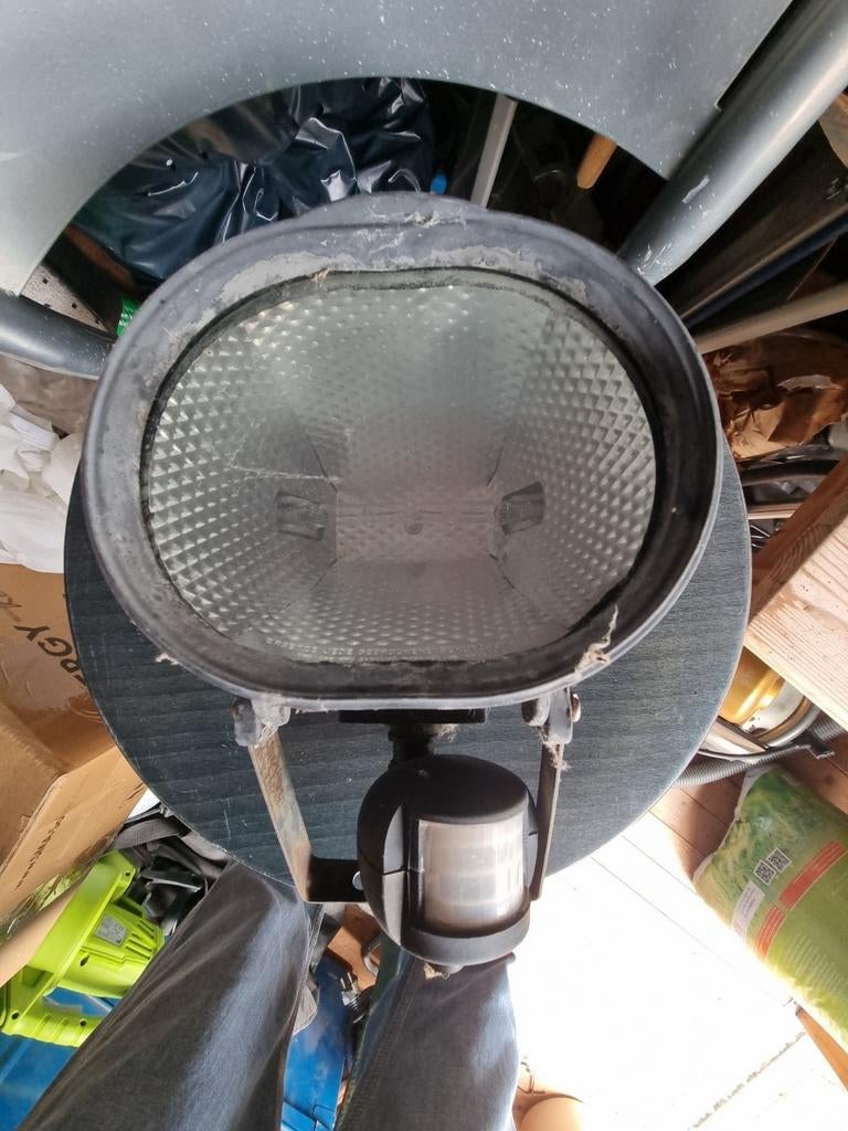 Lampe d'extérieur avec capteur halogène, Enlèvement ou Envoi, Utilisé