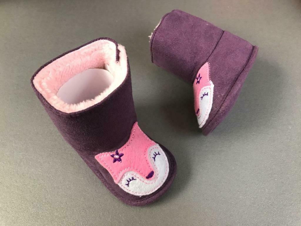 Paarse pantoffels (laarzen) "Pink foxes" Kokin - P. 16, Slofjes, Meisje, Nieuw, Kokin