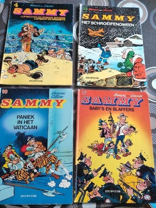 4x strips Sammy, Boeken, Stripverhalen, Ophalen, Gelezen, Berck en Cauvin, Meerdere stripboeken