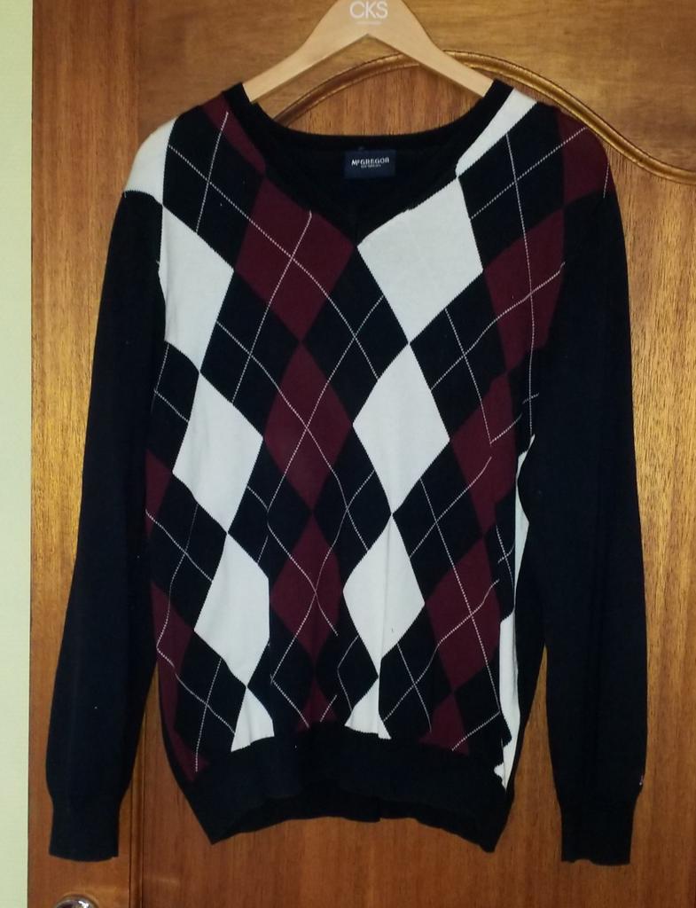 Pull Mc Gregor pour homme, McGregor, Enlèvement, Bleu, Taille 52/54 (L)