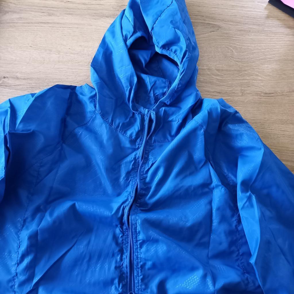 Winddichte regenjas dames en heren Navy blauw, Caravanes & Camping, Vêtements de pluie, Enlèvement, Neuf, Imperméable, Heren