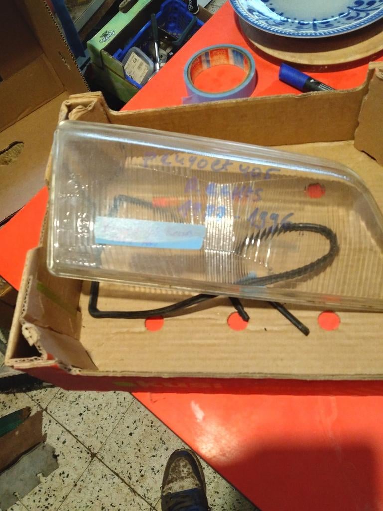 Koplamp glas Peugeot 405 rechts, Ophalen of Verzenden, Peugeot
