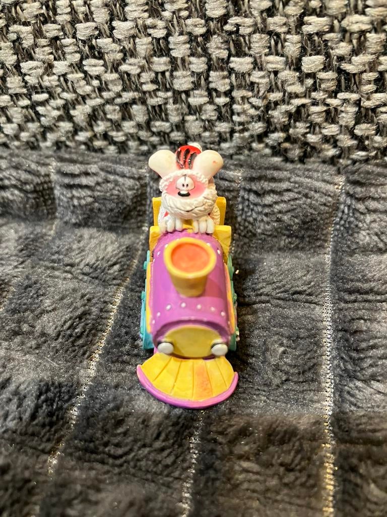 Statue 3 cm diddl  en Père Noël dans une locomotive, Enlèvement ou Envoi, Diddl, Comme neuf