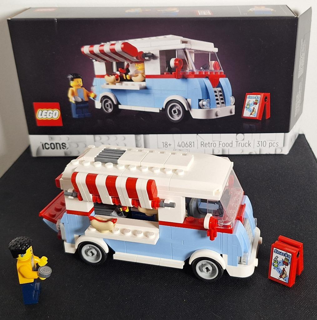 Lego 40681 retro food truck, Ophalen, Zo goed als nieuw, Complete set, Lego