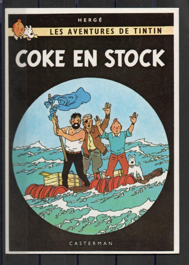 Carte postale : Hergé : Tintin/Kuifje - Coke en stock, Collections, Enlèvement