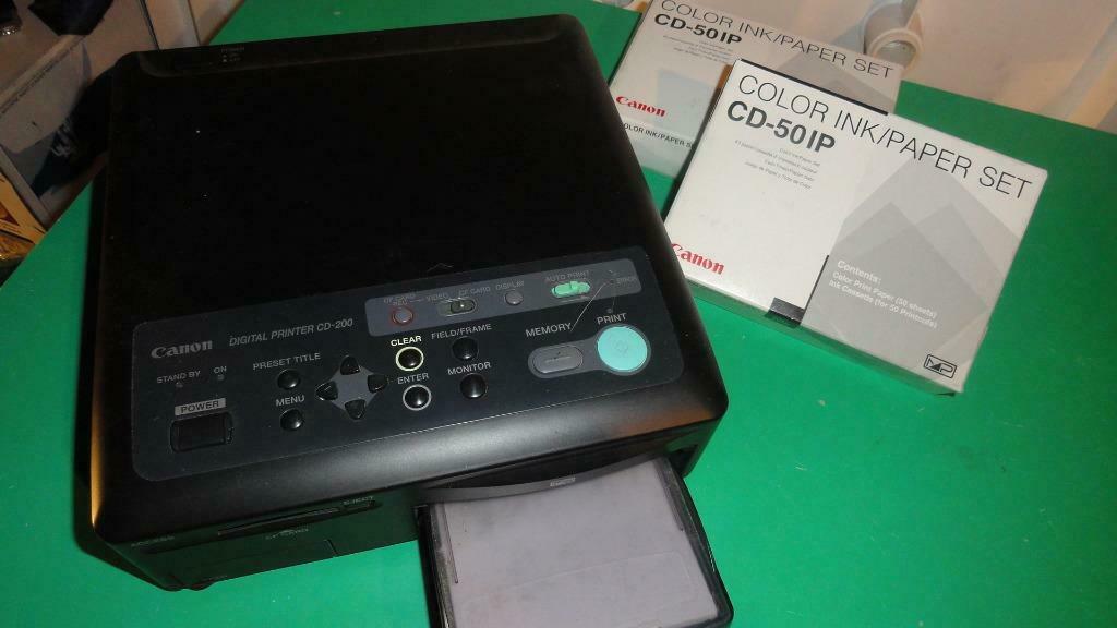 Canon CD-200 Printer incl CD-50IP Color ink/paper set, Ophalen of Verzenden, Gebruikt