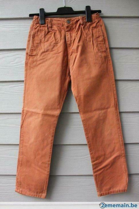 Pantalon ZARA Boys  couleur brique (10 ans), Enlèvement ou Envoi, Utilisé, Garçon, Pantalon