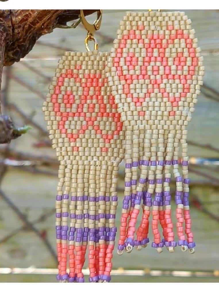 Fringe oorbellen, Ophalen of Verzenden