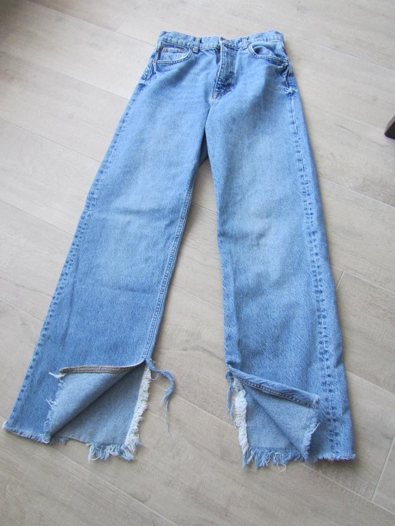 zara jeans the 90's full lingth maat eur. 38, Enfants & Bébés, Vêtements enfant | Taille 164, Pantalon, Enlèvement ou Envoi, Zara