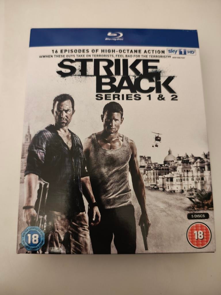 Blu-ray Strike Back - Seizoen 1+2 (UK Import), Ophalen of Verzenden, Zo goed als nieuw, Actie