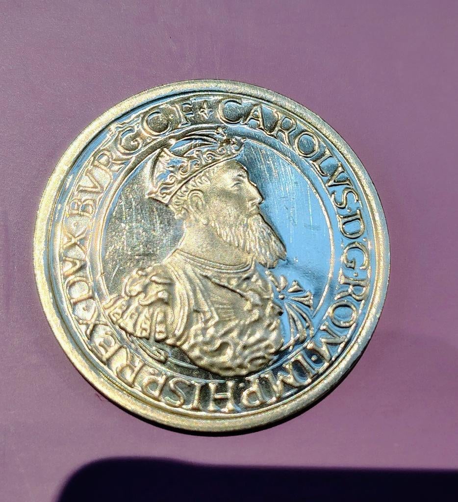 piece 5 écus Charles quint 1987, Timbres & Monnaies, Enlèvement ou Envoi, Monnaie en vrac, Argent, Argent
