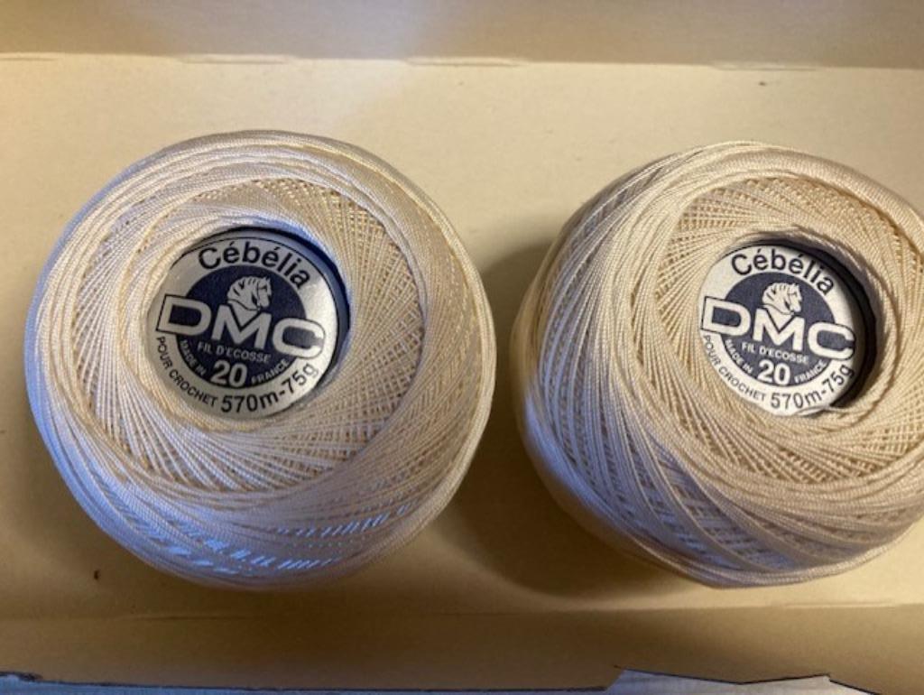 2 rolletjes DMC nr 20 Celbella, Ophalen, Nieuw, Haken, Wol of Garen