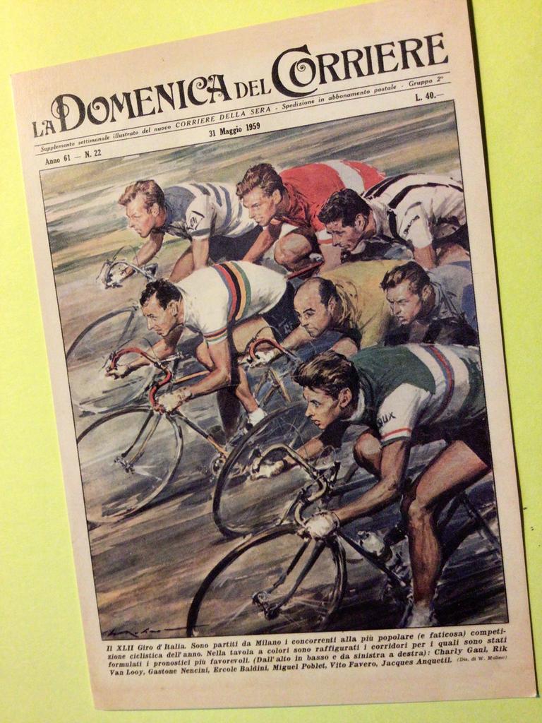 wielerkaart van looy gaul nencini baldini poblet anquetil, Verzenden, Zo goed als nieuw