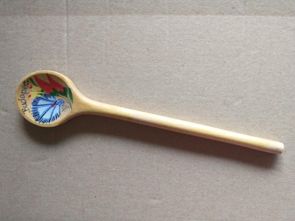 * Houten roerlepel (souvenir Budapest), Ophalen of Verzenden, Nieuw, Hout
