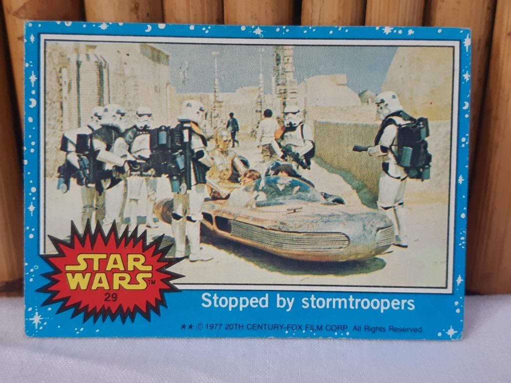 Ruilkaart #29 Star Wars A New Hope Series 1 Vintage Topps, Verzamelen, Ophalen of Verzenden, Gebruikt, Overige typen