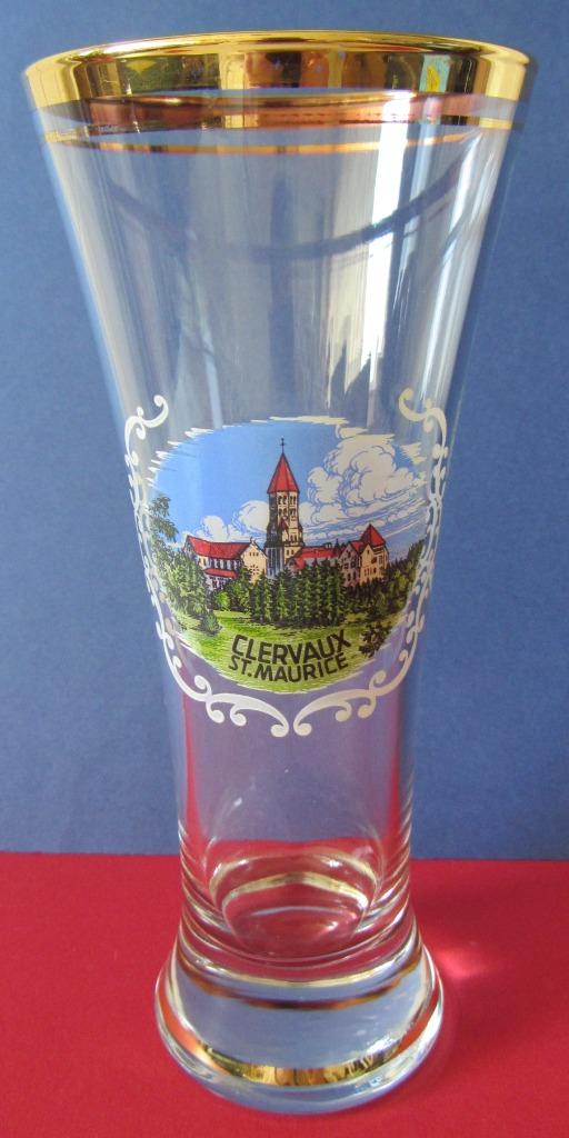 Bierglas "Clervaux St-Maurice"  Nieuw !, Ophalen of Verzenden, Zo goed als nieuw, Bierglas