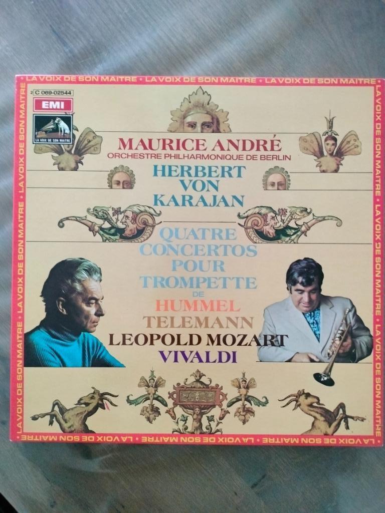 Maurice André - pakket van 10 vinylplaten trompetmuziek, Enlèvement