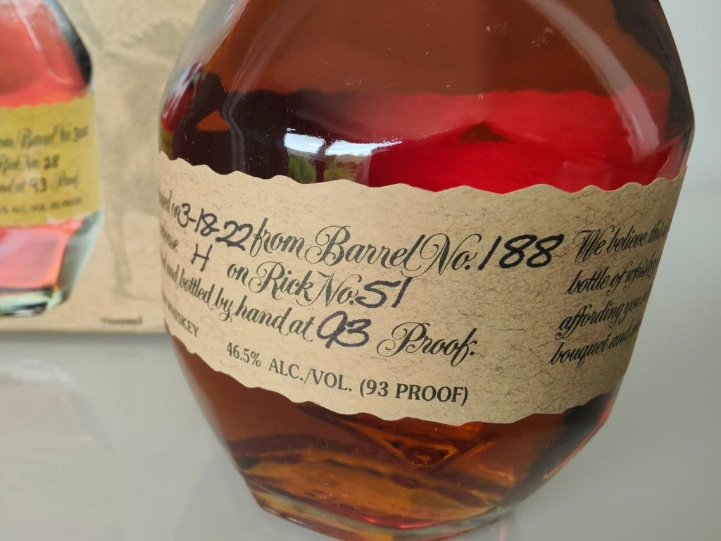 Blanton's Original, Bottle 133, Barrel 188, Stopper "B",70cl, Overige gebieden, Overige typen, Nieuw, Ophalen of Verzenden