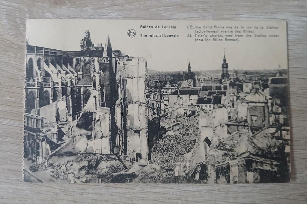 oude postkaart Leuven, Verzamelen, Ophalen, Voor 1920, Gelopen, Vlaams-Brabant