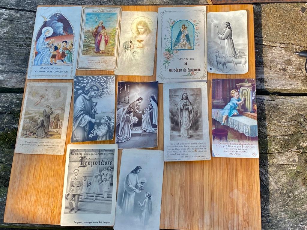 Collection: très anciennes images religieuses, Envoi, Image pieuse