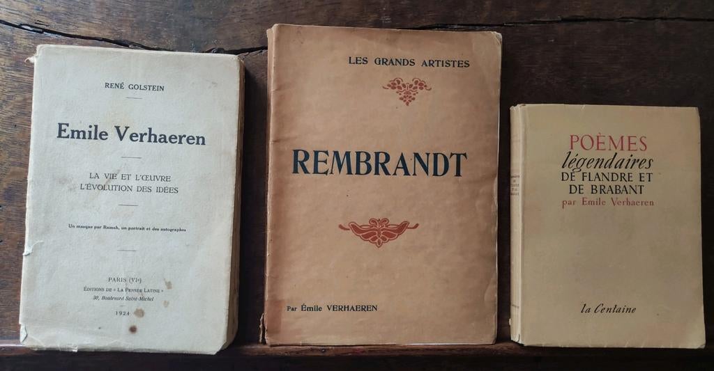3x Emile Verhaeren, Antiek en Kunst, Ophalen of Verzenden
