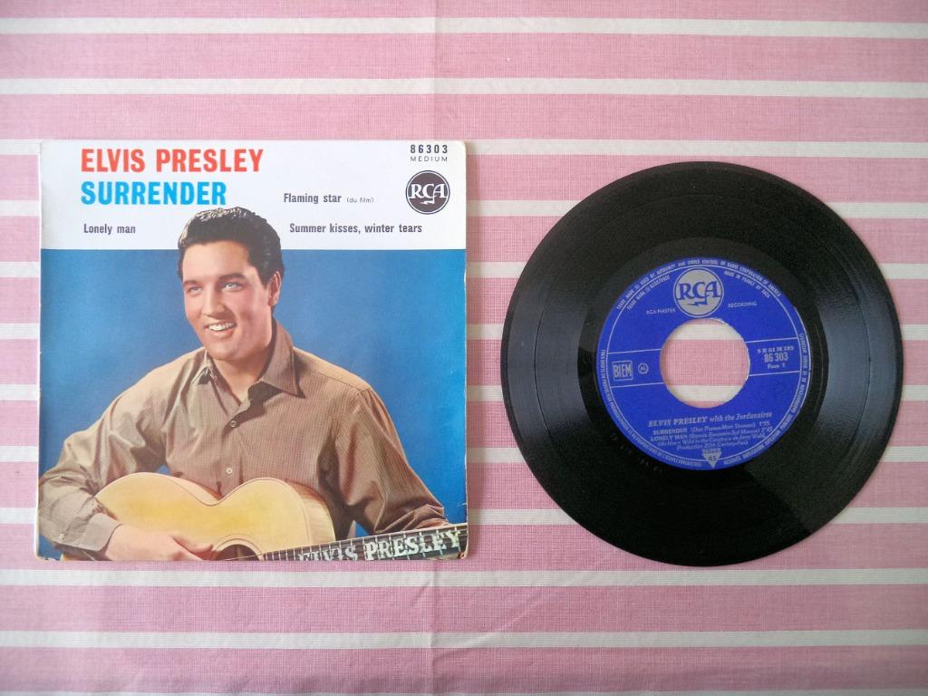 45 tours Elvis Presley - Surrender 1961, CD & DVD, Enlèvement ou Envoi, Utilisé