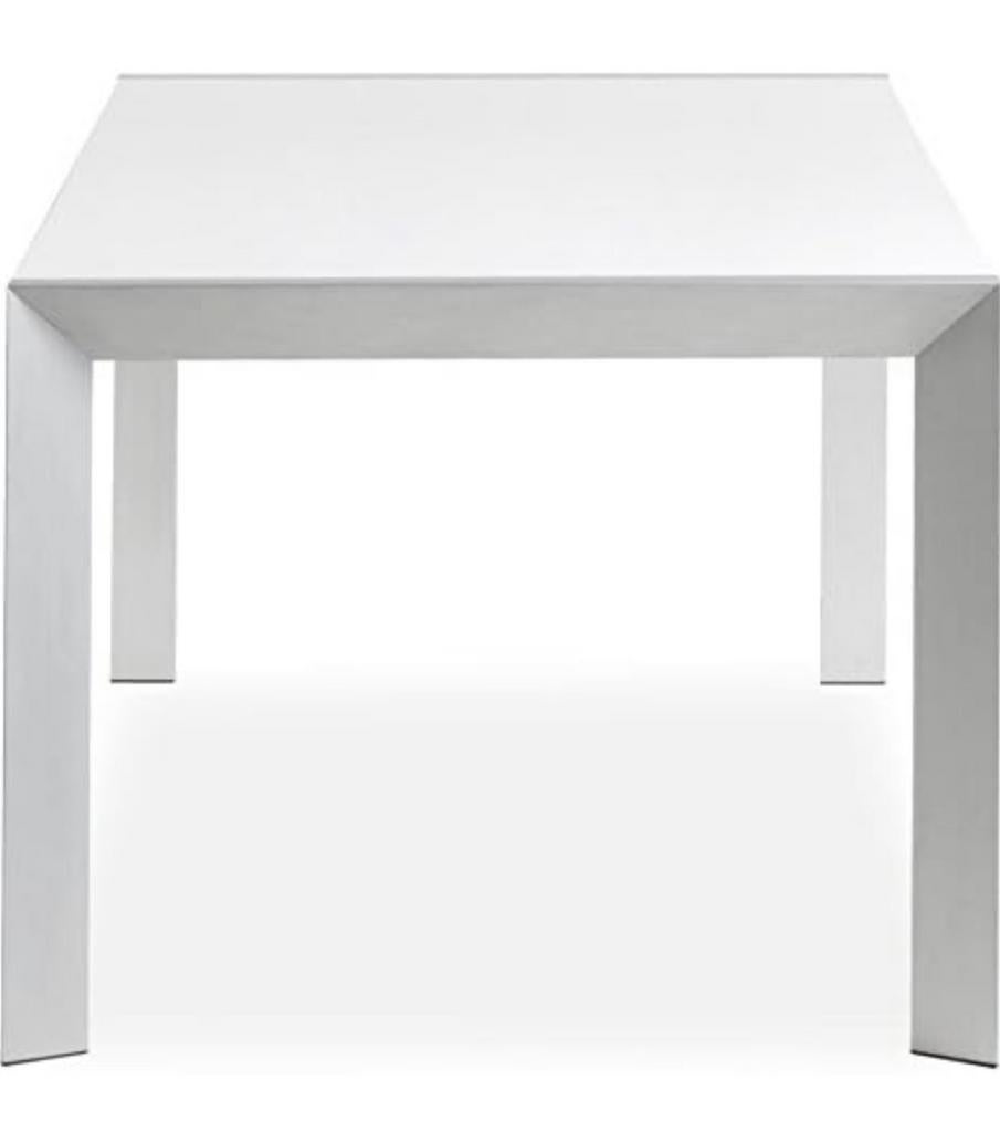 Design Uitschuifbare Eettafel – Alterego (witte kleur), Maison & Meubles, 200 cm ou plus, Comme neuf, Autres matériaux, Enlèvement
