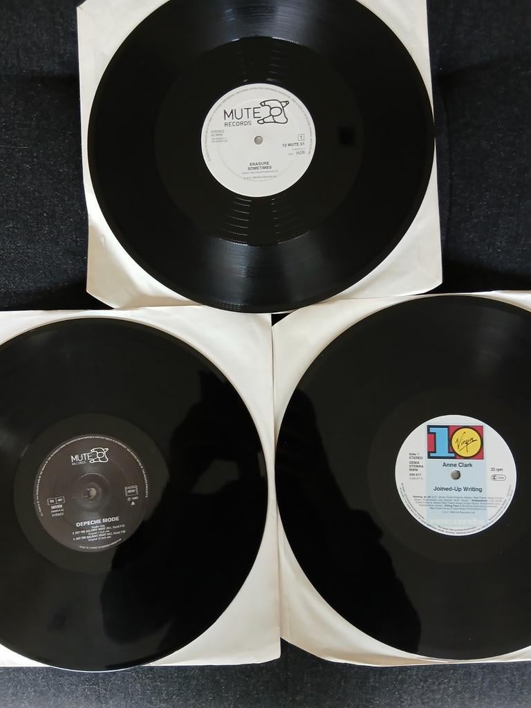 3 stuks zonder hoes (Depeche Mode, Anne Clark, Erasure), Ophalen of Verzenden, Gebruikt, 12 inch