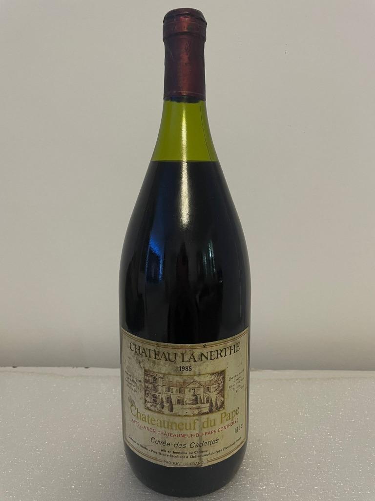 Magnum Châteauneuf-du-Pape La Nerthe Cuvée de Cadettes 1985., Neuf, Enlèvement ou Envoi, Pleine, Vin rouge