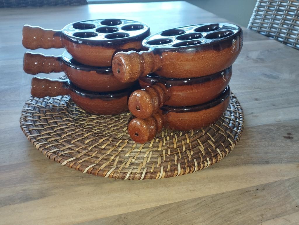 Plats à escargots 6 pièces, Uni, Enlèvement ou Envoi, Comme neuf, Céramique