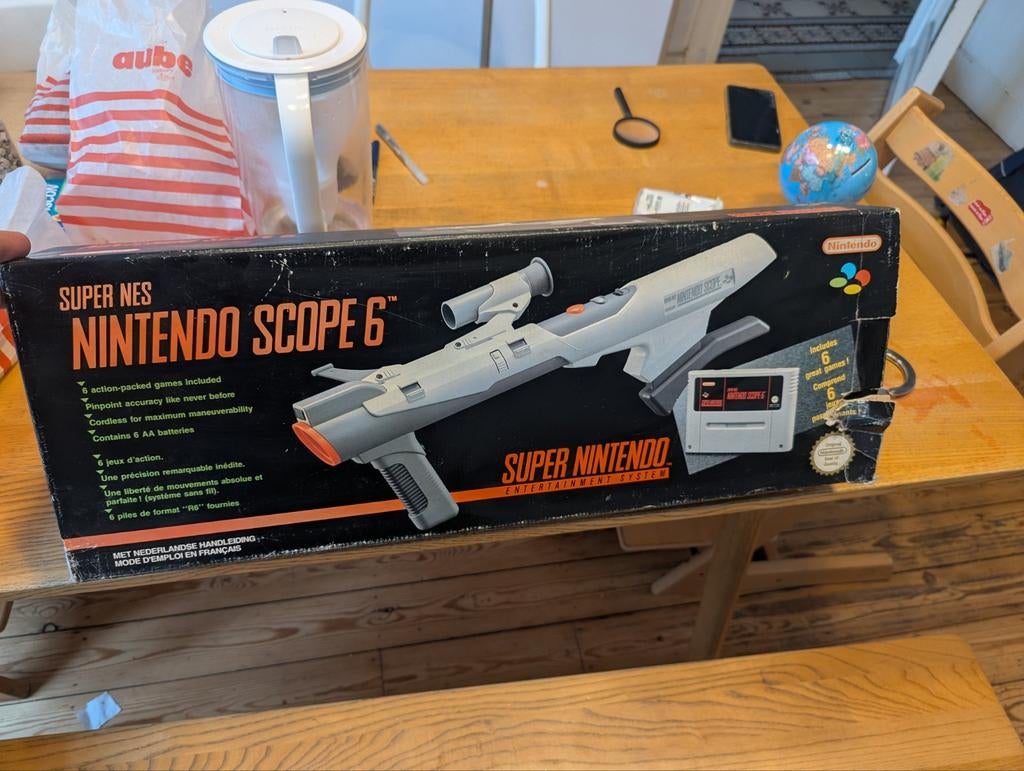Nintendo super scope 6 en boîte avec le jeu., Games en Spelcomputers, Ophalen of Verzenden, Gebruikt