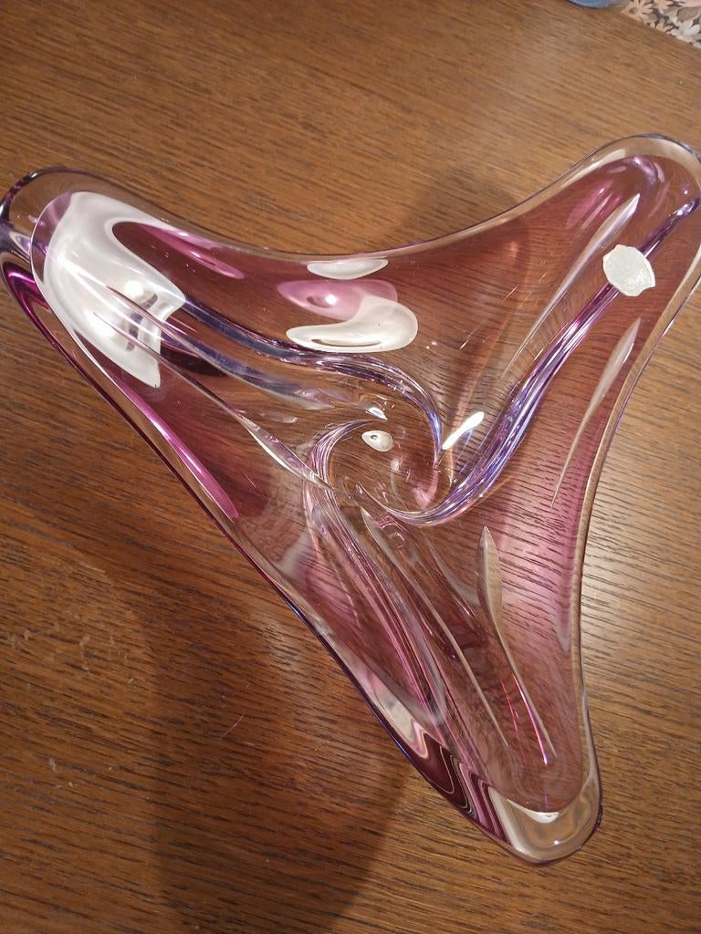 Val Saint Lambert vintage schaal, Antiek en Kunst, Antiek | Glaswerk en Kristal, Ophalen of Verzenden