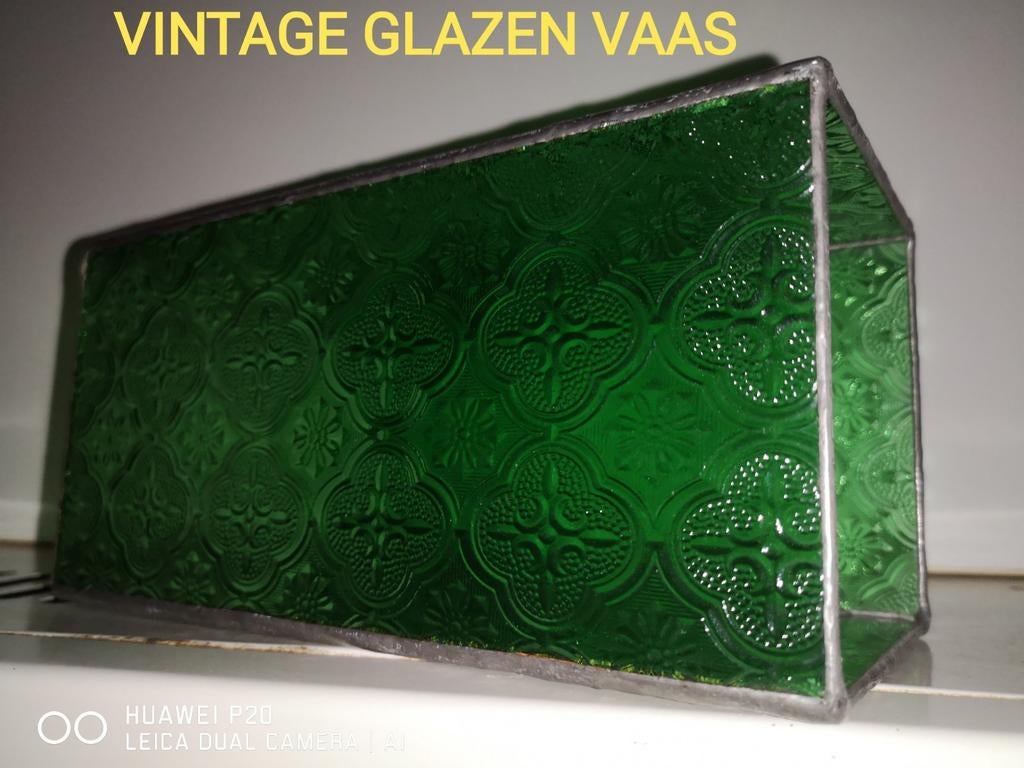 VINTAGE GLAZEN VAAS, Antiek en Kunst, Ophalen of Verzenden