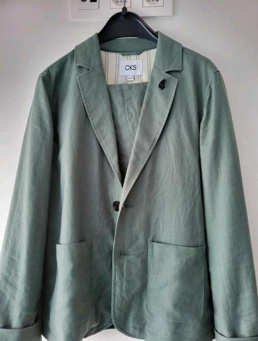 Kostuum set blazer+broek 140 groen JBC x CKS communie, Kinderen en Baby's, Kinderkleding | Maat 140, Nieuw, Jongen, Overige typen